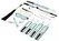Liebe Seele Vivid Sorairo 8-Piece Bondage Set Glossy Blue Finish
