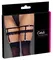 Cottelli ACCESSORIES Black Velvet Garters L/XL with Adjustable Straps