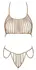 Cottelli Accessories Chain Bikini Set Gold Adjustable Metal Design