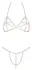 Cottelli Accessories Chain Bra & String Set Gold Adjustable Metal