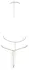 Cottelli Accessories Chain Bra & String Set Gold Adjustable Metal