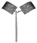 Cottelli Accessories Rhinestone Black Adjustable Choker, 36 cm + Extension
