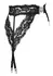 Cottelli Lingerie Lace Suspender Belt Heart Accent Black L/XL