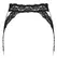 Cottelli Lingerie Lace Suspender Belt Heart Accent Black L/XL