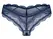 Obsessive Nightly Blue Thong M/L Transparent Lace Crotchless Design