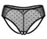 Obsessive Nuites Panty Crotchless 2XL/3XL Black Mesh Dot Design