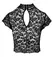 Noir Handmade Libido Floral Lace Crop Top Black L