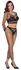 Cottelli FANTASY Black Mesh Crop Top & Crotchless Legging Set S-L