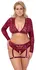 Cottelli Curves Lace & Velvet Red Lingerie Set 3XL Adjustable Straps