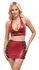 Cottelli PARTY Red Wet Look Crop Top & Mini Skirt Set L