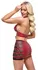 Cottelli PARTY Red Wet Look Crop Top & Mini Skirt Set L