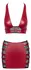 Cottelli PARTY Red Wet Look Crop Top & Mini Skirt Set L