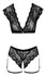 Cottelli Lingerie Lace Set with Decorative Ring & Adjustable Straps XL