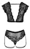 Cottelli Lingerie Lace Set with Decorative Ring & Adjustable Straps XL