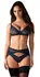 Obsessive Nightly Blue Lace Lingerie Set M/L Adjustable Fit