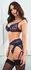 Obsessive Nightly Blue Lace Lingerie Set M/L Adjustable Fit