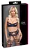 Cottelli LINGERIE Black Lace Bra & Suspender Set 75B/S Adjustable