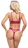 Cottelli Lingerie Red Wet Look Bra Set 75B/S with Decorative Rings