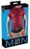 Svenjoyment Men’s Lace Shirt Burgundy Floral Short Sleeve M