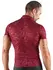 Svenjoyment Men’s Lace Shirt Burgundy Floral Short Sleeve M
