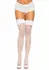 Leg Avenue Lace Top Elastane Fishnet Thigh Highs Violet 714718079097