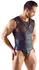 Svenjoyment Men's Chest Harness Top XL, Black, Matte & Mesh Design
