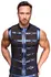 NEK Men's Shirt XL Metallic Blue Matte with Straps and Powernet Inserts