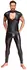 NEK Men's Black Matte Shirt XL with V-Cut and Stand-Up Collar