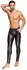 NEK Men's Matte Black Trousers S with Zipper Details and Pockets