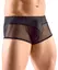 Svenjoyment Men's Black Mesh & Microfibre Pants, Size L, Breathable Design