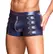 NEK Metallic Blue Pants XL with Zipper and Studded Side Straps