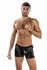 ENVY Sheer Contrast Boxer Briefs Black OS - Breathable Mesh Design