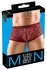 Svenjoyment Lace Design Transparent Men's Pants Dark Red L