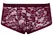 Svenjoyment Lace Design Transparent Men's Pants Dark Red L