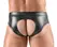 Svenjoyment Men's Briefs Open Back M Matte Black Stretch Material