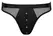 Svenjoyment Men's Thong M Black Matte Finish, Net Panels, Snap Access