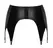 ZADO Lamb Nappa Leather Suspender Belt S - Retro Design, 4 Metal Straps