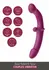 She.E.O Dual-Sided G-Spot Couples Vibrator Remote Silicone Pink