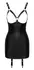 ZADO Le Dress XL - Leather Mini Dress with Lace and Adjustable Straps
