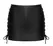 ZADO Leather Skirt L - Slim-Fit Lambskin, Adjustable Lacing, Black