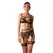 Obsessive Nuites 3-Piece Lingerie Set Black L/XL - Polka Dot Design
