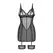 Obsessive Nuites Chemise Black S/M - Sheer Elegance Lingerie Set
