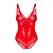 Obsessive Aliosa Teddy Red L/XL - Elegant Lace Bodysuit with Cutouts
