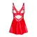 Obsessive Aliosa Lingerie Set Red S/M - Chemise & Thong, Adjustable Fit
