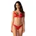 Obsessive Aliosa 2-Piece Lingerie Set Red 2XL/3XL Adjustable Lace