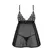 Obsessive Blomentis Babydoll & Thong Set Black M/L Adjustable Straps