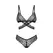 Obsessive Blomentis Elegant Lace Lingerie Set Black M/L