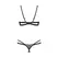 Obsessive Nutris Black 2-Piece Open-Design Lingerie Set M/L