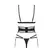 Obsessive Lobellis 3-Piece Lingerie Set Black XL/2XL Lace & Adjustable Fit