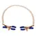 Sportsheets Cougar Adjustable Gold Chain Nipple Clamps with Blue Tips